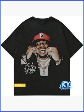 Polyester Graphic Tee Short Sleeve Crewneck Streetwear T-Shirt